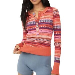 NEW Free People Movement Rally‎ Printed Layer, XS